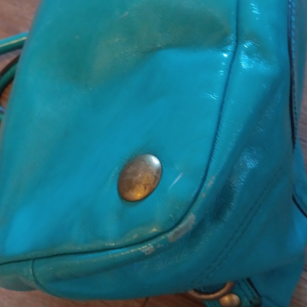 Coach Y2k Luci Dome Legacy Turquoise Satchel - Picture 14 of 16